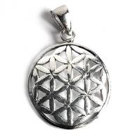 silver flower of life pendant