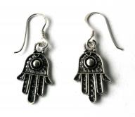 fatimas hand Silver earings mini