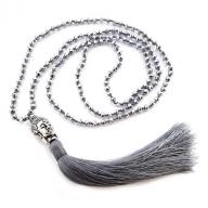 Necklace Budha grey