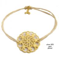 Flower gold plated cream