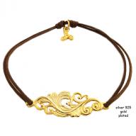 Tattoo gold plated brown