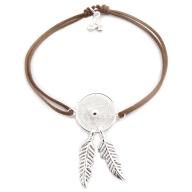 Dreamcatcher silver 925 brown