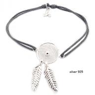 Dreamcatcher silver 925 grej