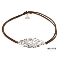 Tattoo silver 925 brown