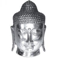 Silverplated Budha head 16 cm