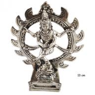 Silverplated Siva Nataraj 13 cm