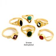 Ring bronze goldplated
