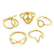 Ring bronze goldplated