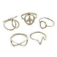 Ring bronze silver plated