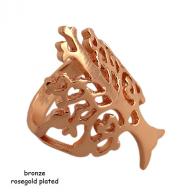 Ring bronze Tree Of Life rosegold 