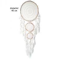 Dreamcatcher triple crochet wood