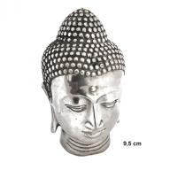 Silverplated Budha head 9.5 cm