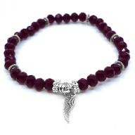 Bracelet crystall beads burgundy