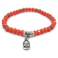 Bracelet crystall beads orange