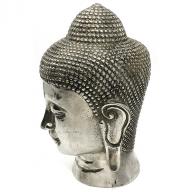Silverplated Budha head 22 cm
