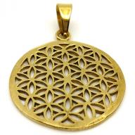 Bronze Pendent Flower of life