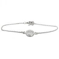 Flower of life bracelet silver 925