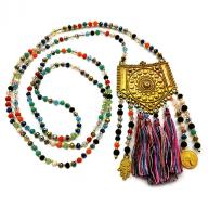 Necklace Maroc tassel rainbow