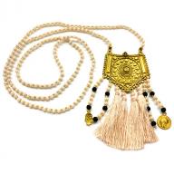 Necklace Maroc tassel cream