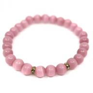 Bracelet pink cateye
