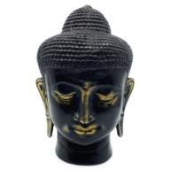 Silverplated Budha head 22 cm