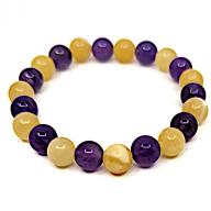 Bracelet amethyst calcite