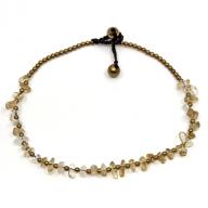 Anklet Brass Citrin